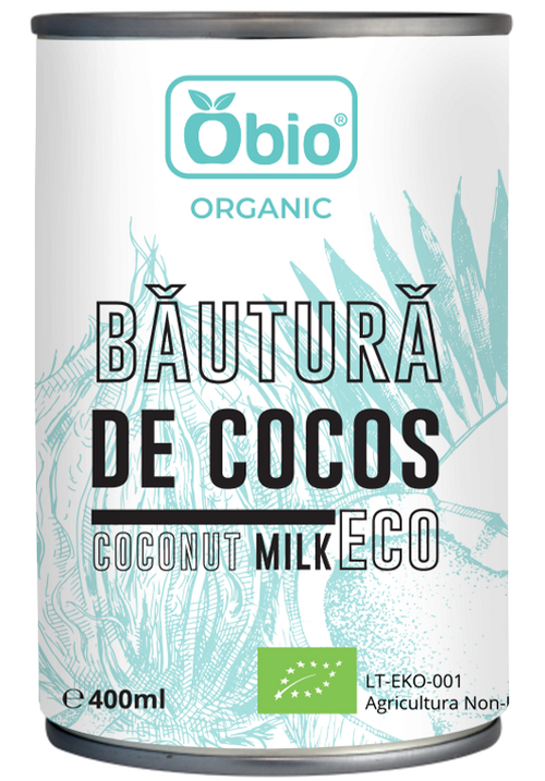 Bautura de cocos bio 400ml Obio