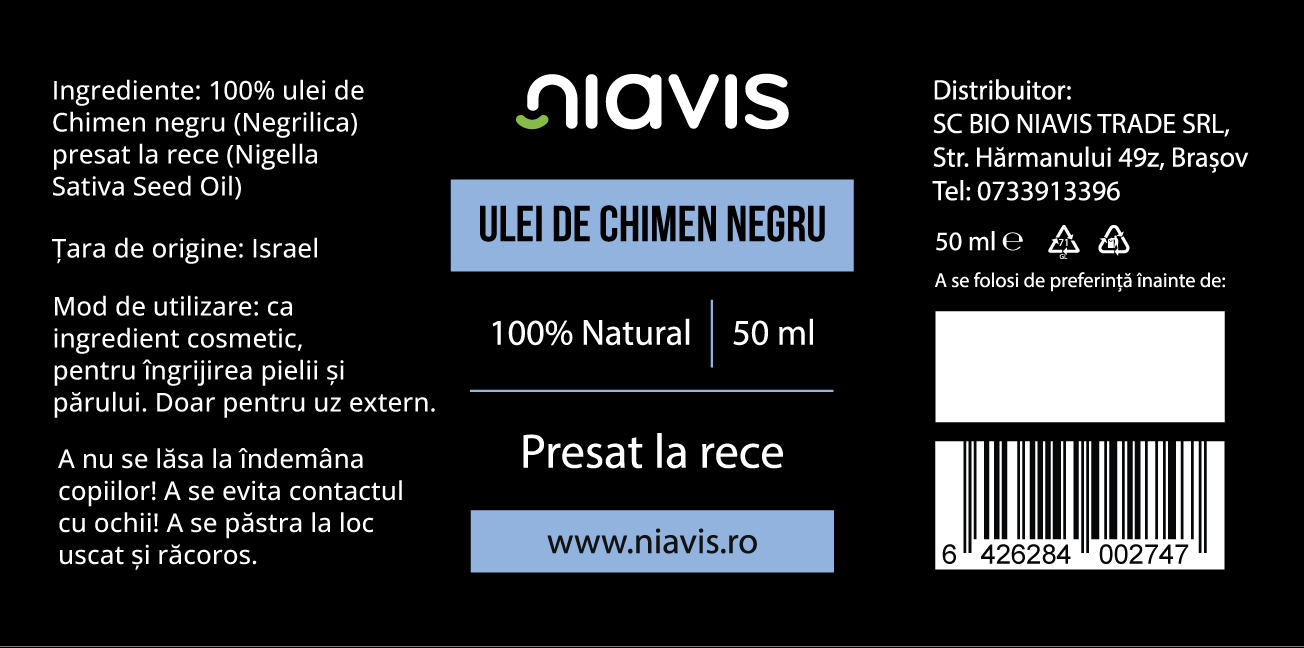 Ulei de Chimen Negru (Negrilica) 50ml