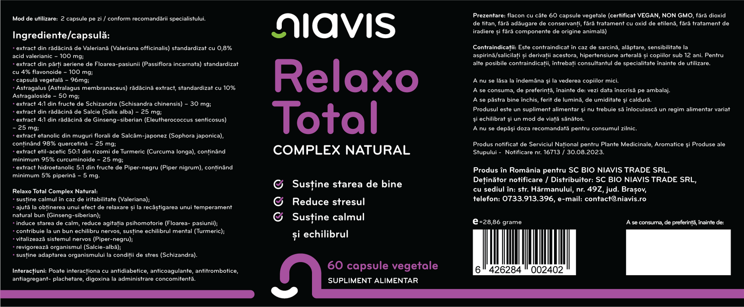Relaxo Total Complex Natural 60cps