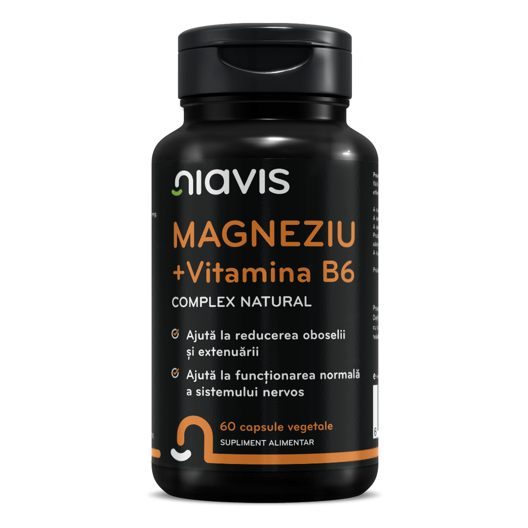 Magneziu + Vitamina B6 60cps - Niavis