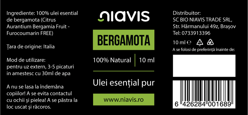 Ulei Esential de Bergamota 10ml