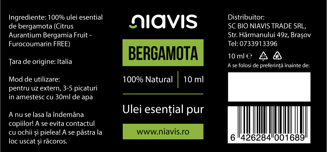 Ulei Esential de Bergamota 10ml