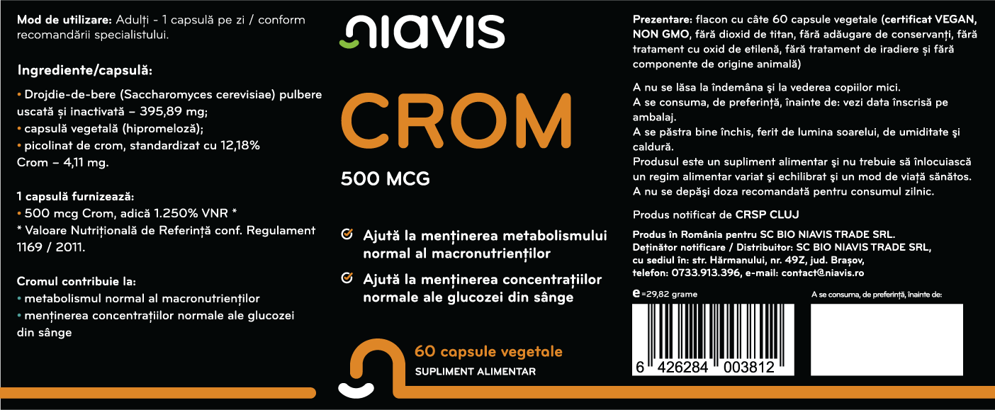 Crom 500mcg 60cps