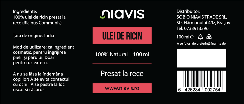 Ulei de Ricin 100ml