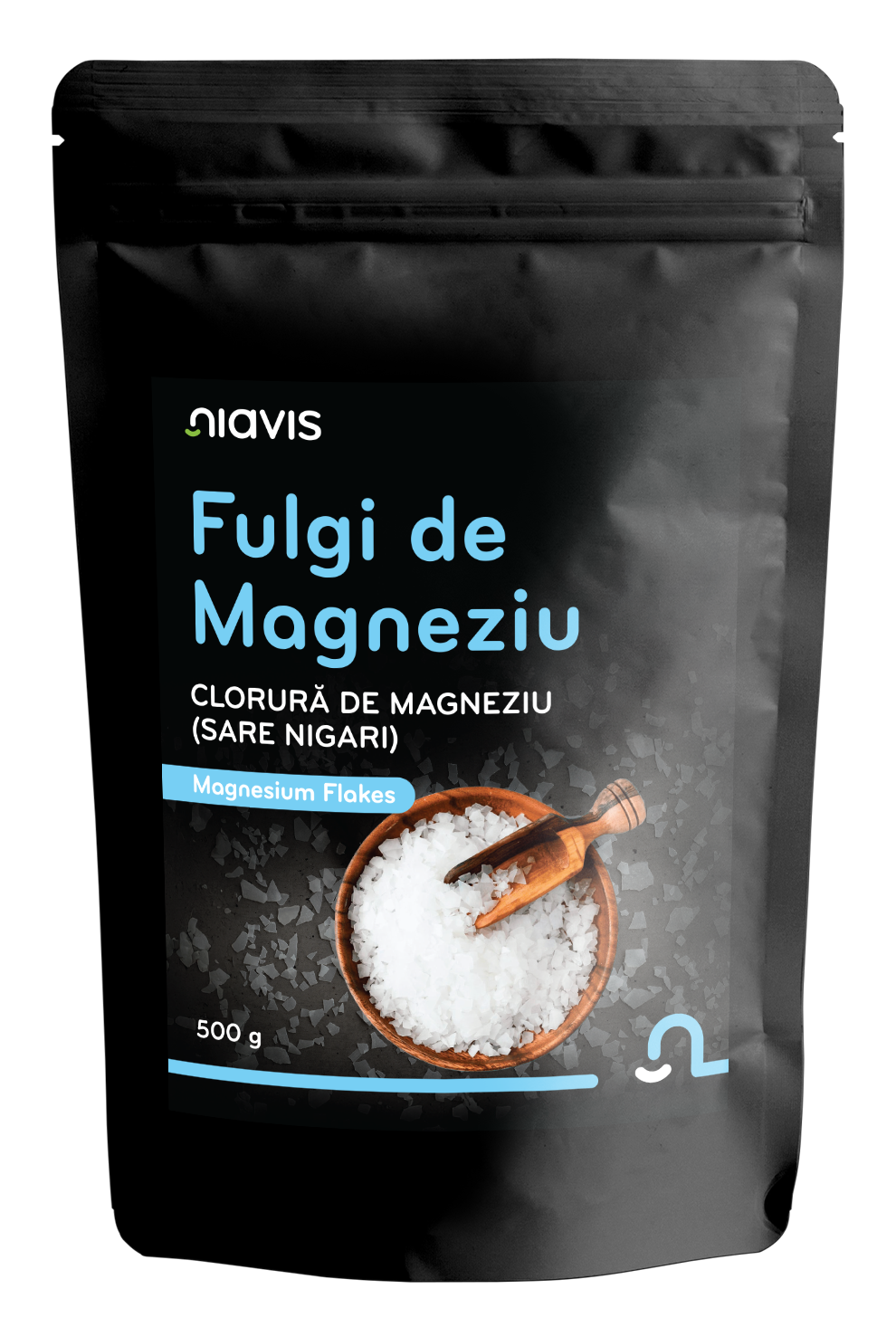 Fulgi de Magneziu pentru Baie (Sare Nigari) 500g - Niavis