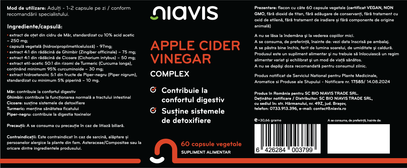 Apple Cider Vinegar Complex 60cps