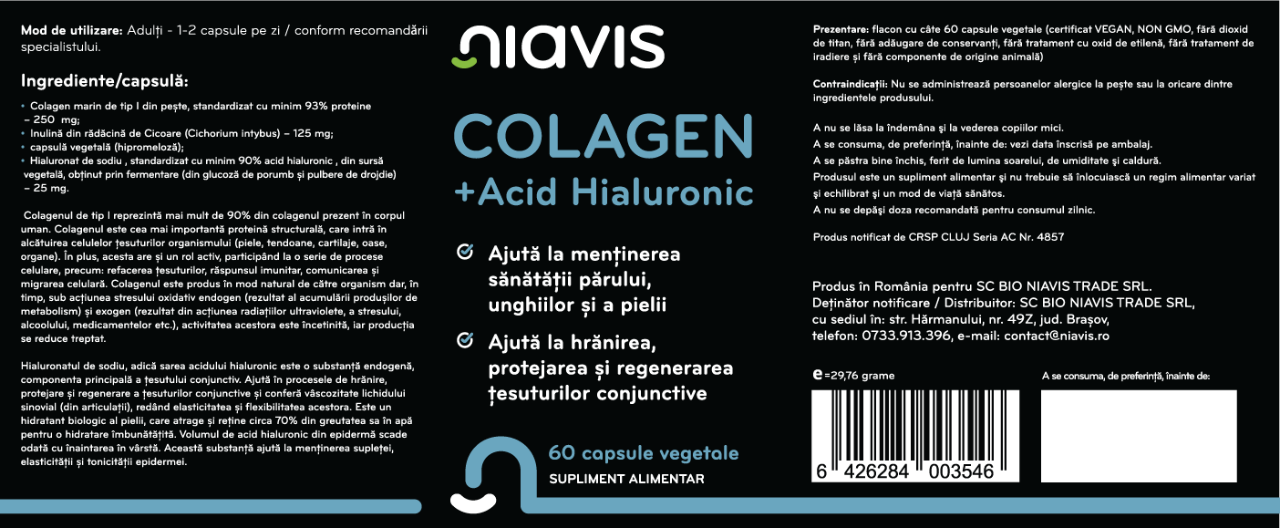 Colagen si Acid Hialuronic 60cps