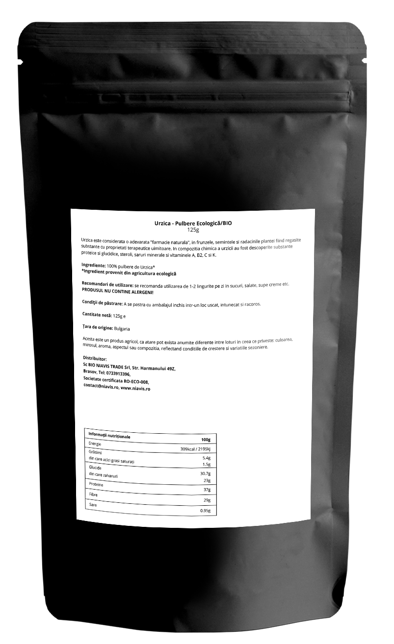 Urzica pulbere Ecologica/BIO 125g