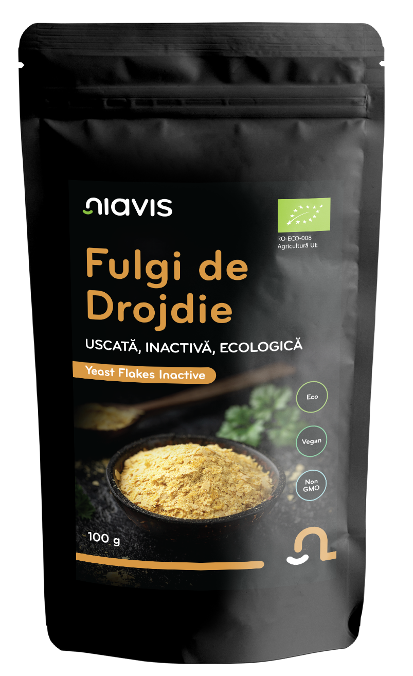 Fulgi Ecologici de Drojdie Uscata Inactiva 100g - Niavis