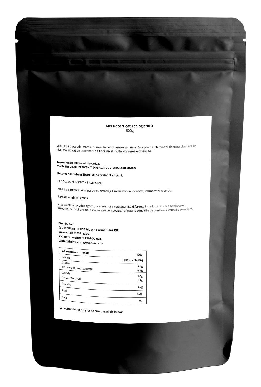 Mei Decorticat Ecologic/BIO 500g