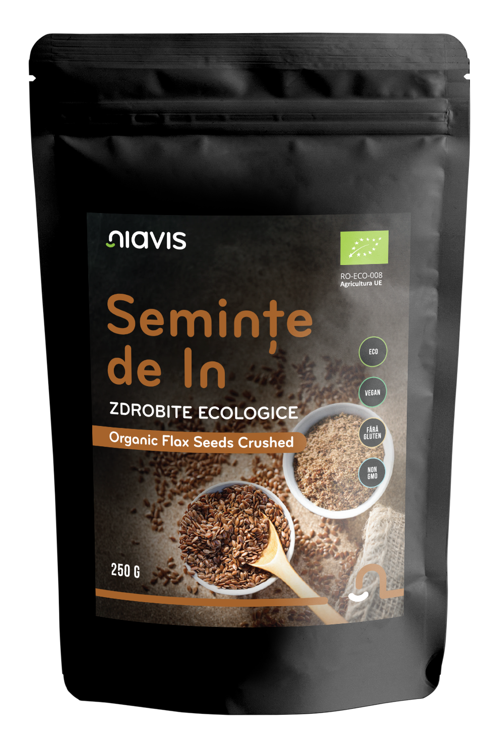 Seminte de In Zdrobite Ecologice/Bio 250g - Niavis