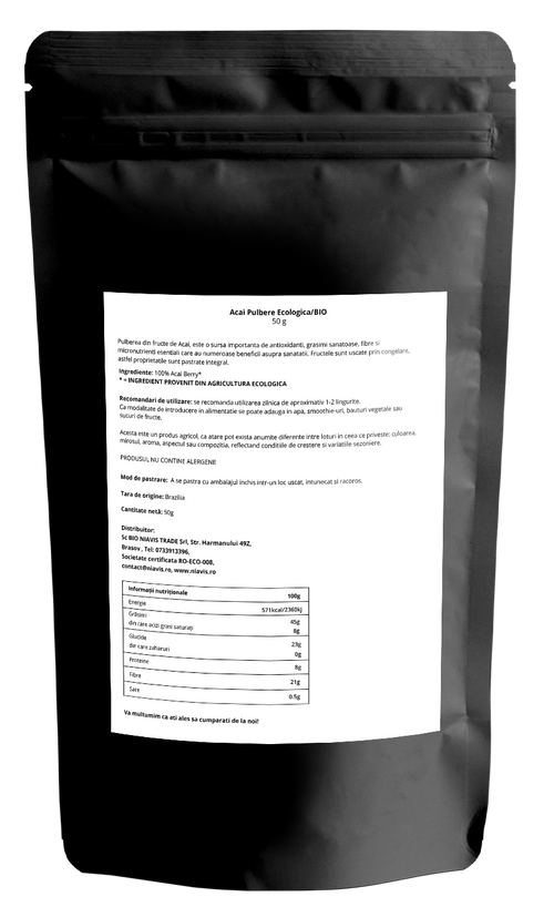 Acai Pulbere Ecologica/BIO 50g