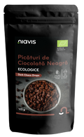 Picaturi de Ciocolata Neagra Ecologice/BIO 125g - Niavis