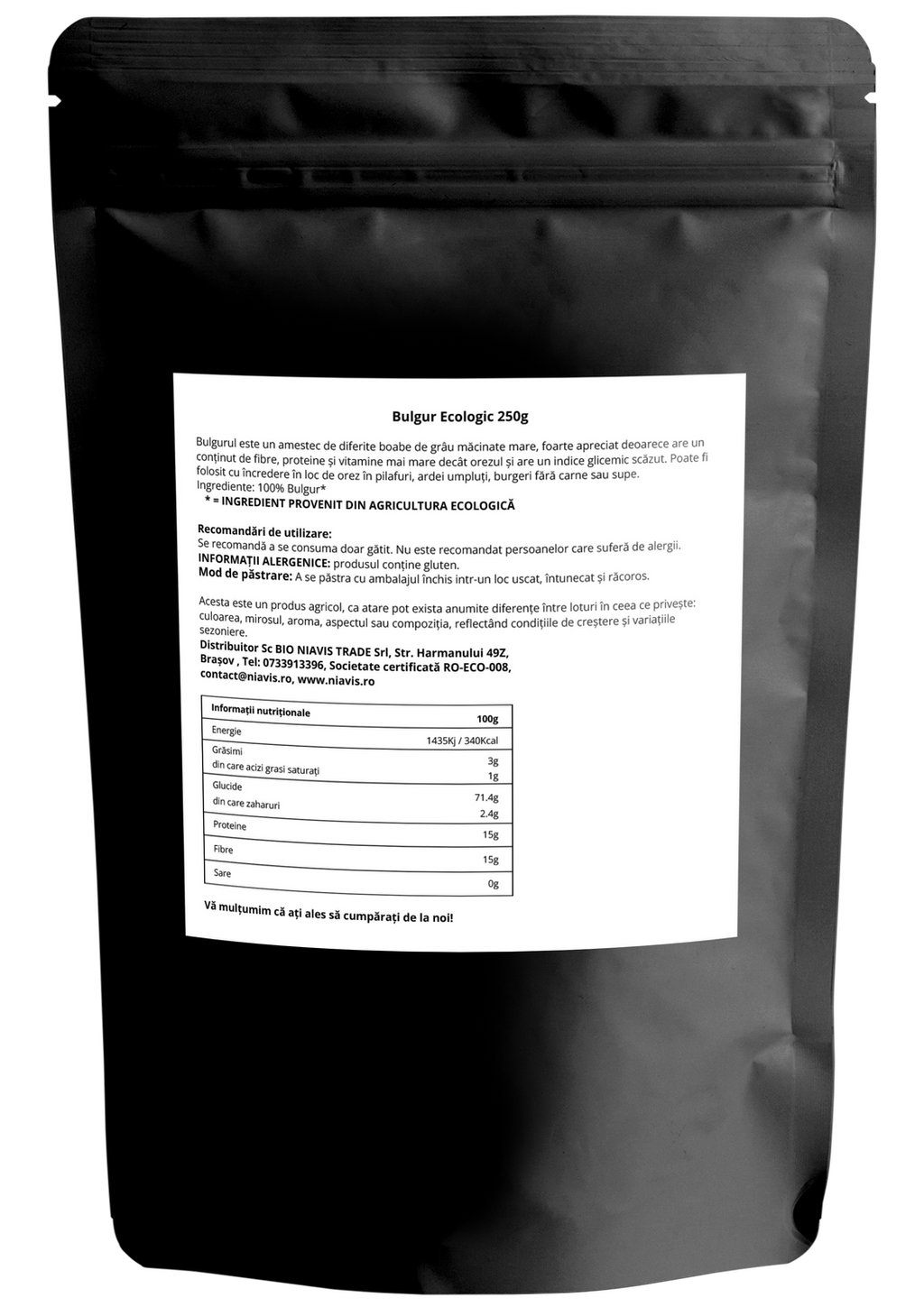 Bulgur Ecologic/BIO 250g