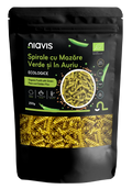 Spirale cu Mazare Verde si In Auriu Ecologice 250g - Niavis