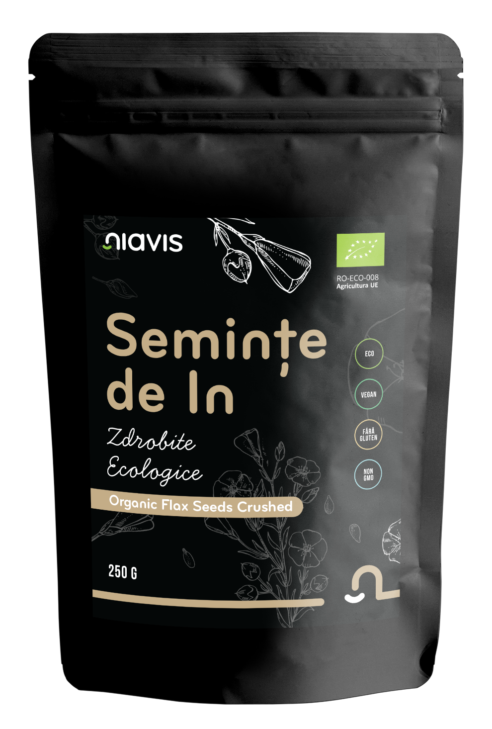 Seminte de In Zdrobite Ecologice/Bio 250g