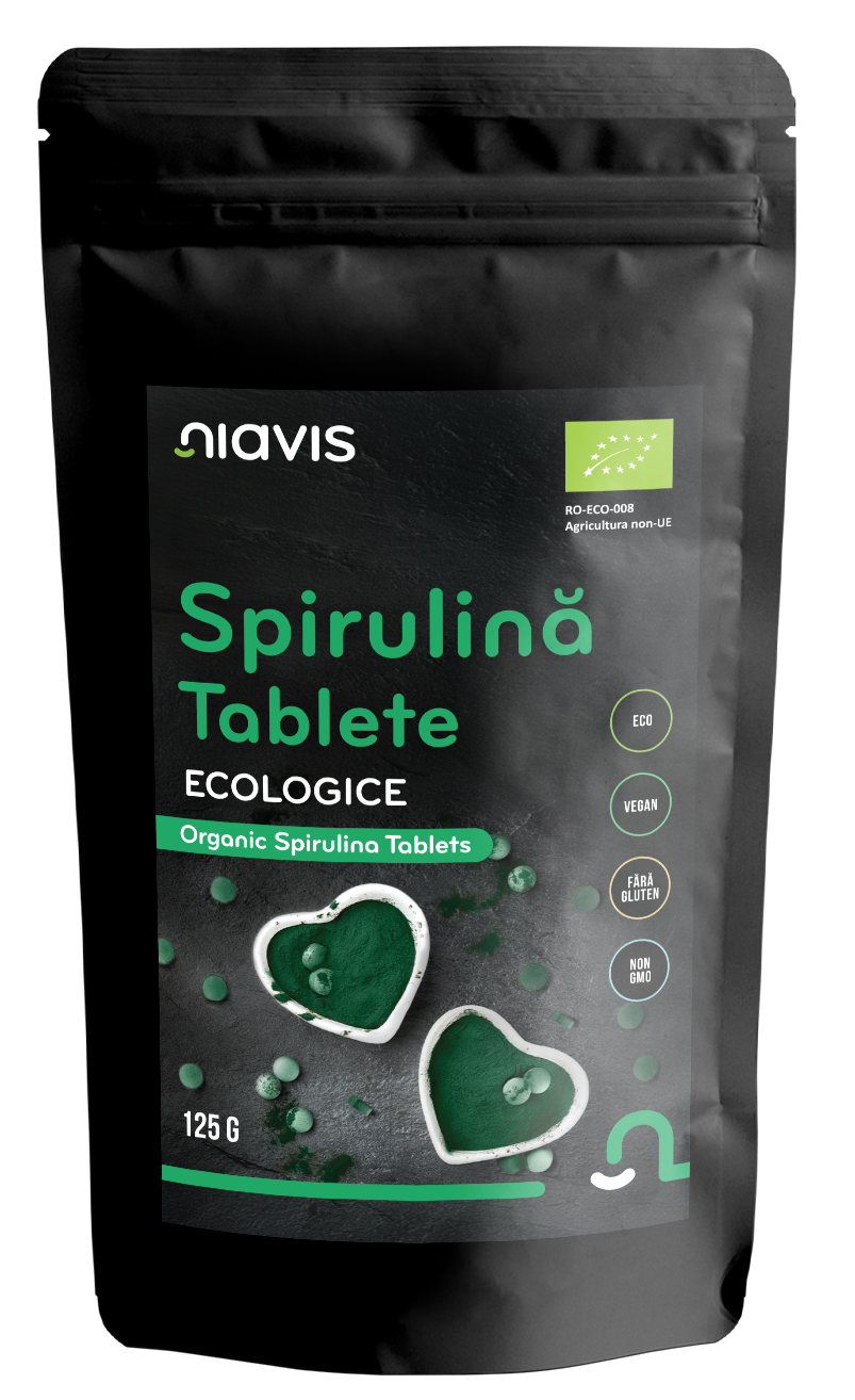 Spirulina Tablete Ecologice/BIO  125g - Niavis