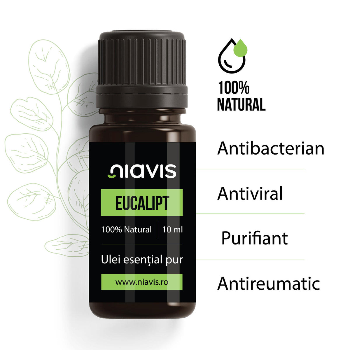 Ulei Esential de Eucalipt 10ml - Niavis