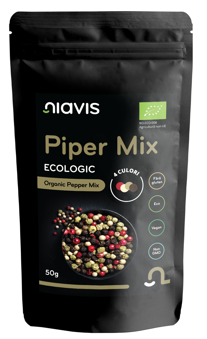 Piper Mix - 4 Culori Ecologic/BIO 50g - Niavis