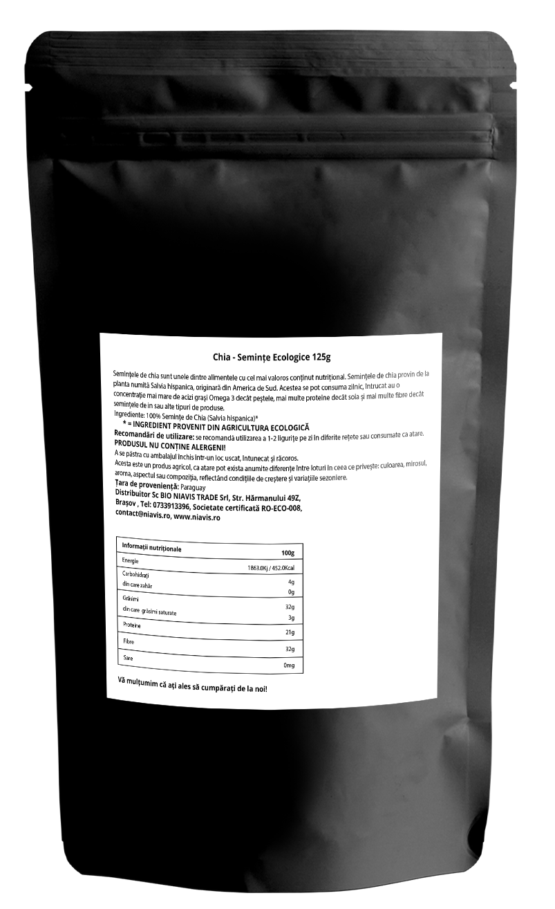 Chia Seminte Ecologice/BIO 125g