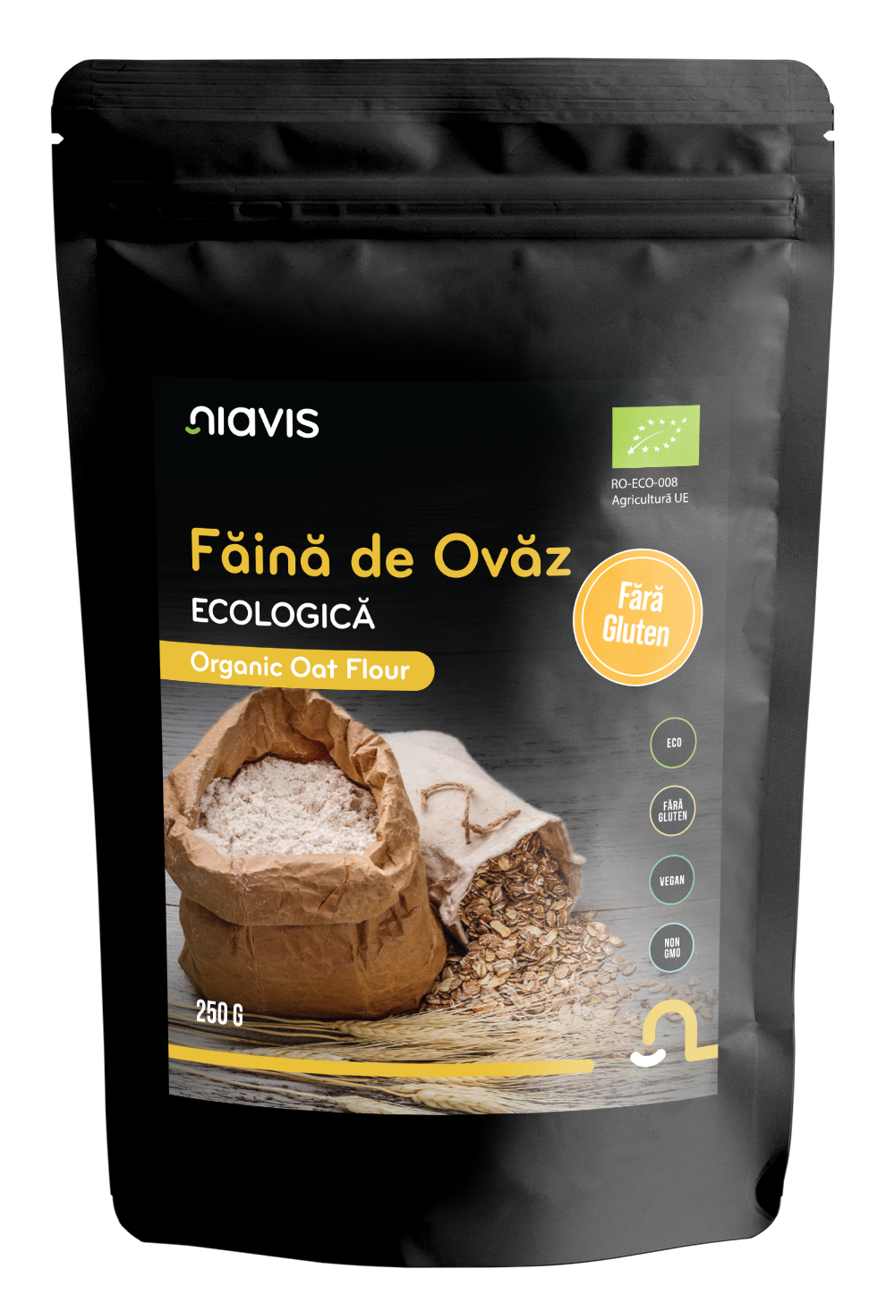Faina de Ovaz Fara Gluten Ecologica/BIO 250g - Niavis