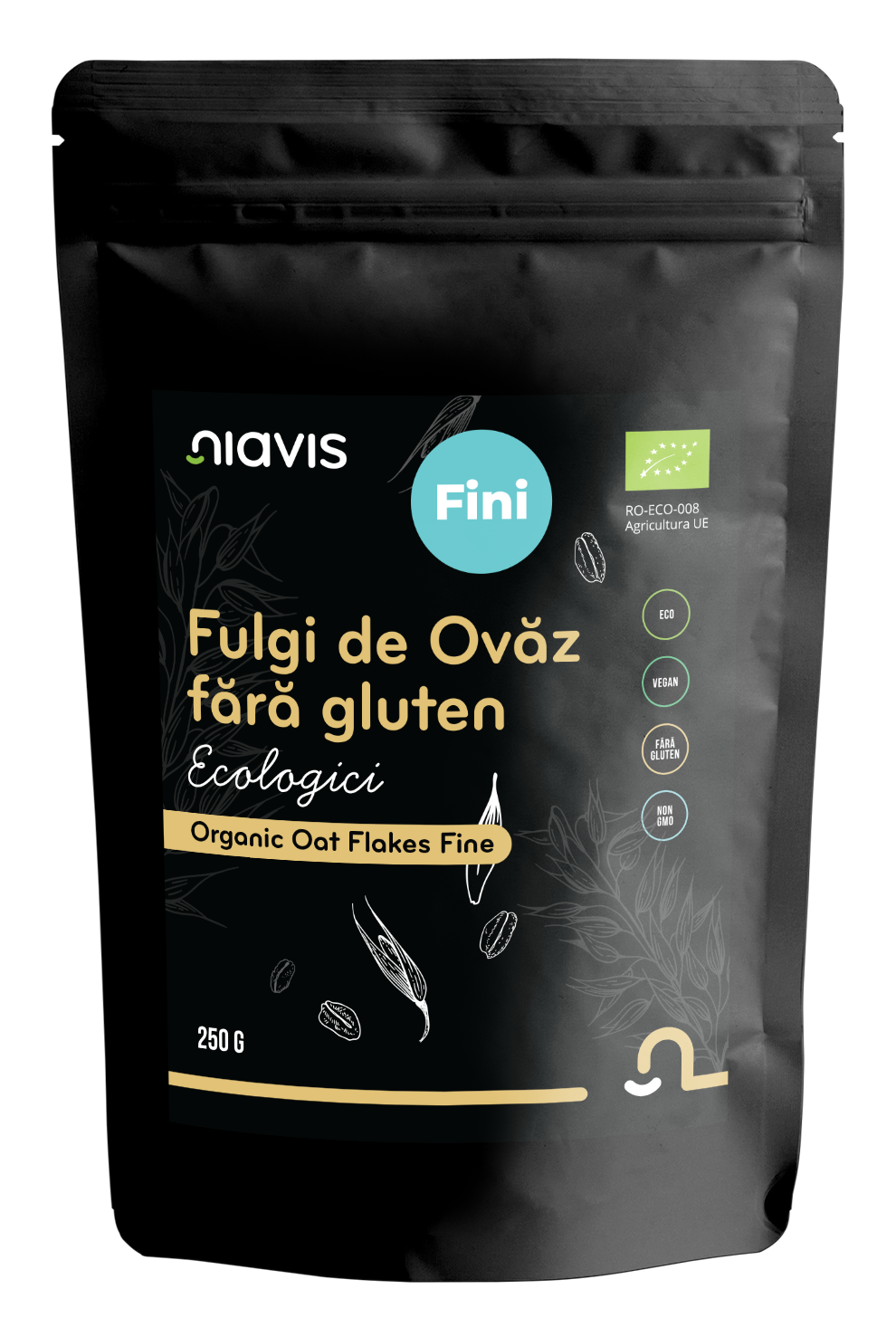 Fulgi de Ovaz Ecologici Fini fara Gluten 250g