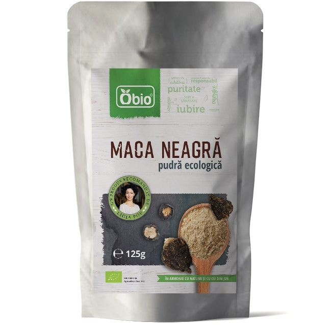 Maca neagra pudra bio 125g Obio