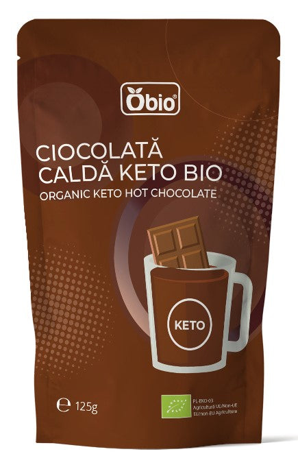 Pudra pentru ciocolata calda Keto bio 125g Obio