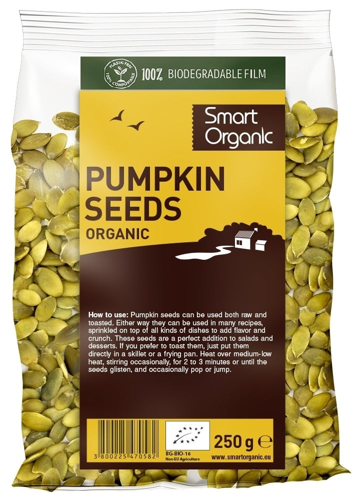 Seminte de dovleac bio 250g Smart Organic