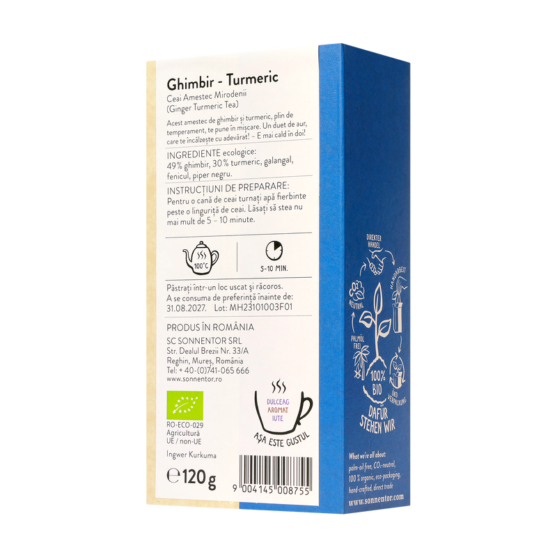 Ceai de Ghimbir și Turmeric 120 gr