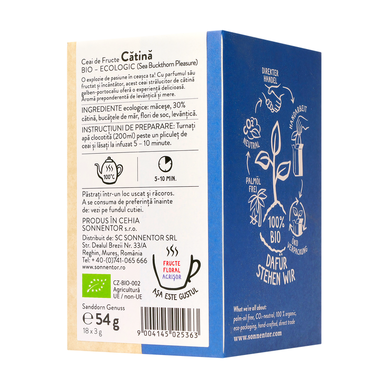 Ceai fructe catina 18 plicuri