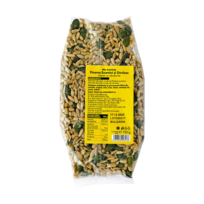 Mix Seminte Floarea Soarelui si Dovleac 150gr
