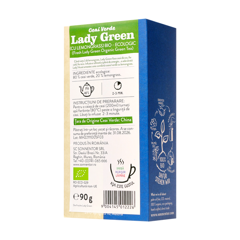 Ceai verde lady green (cu lemongrass) 90 g
