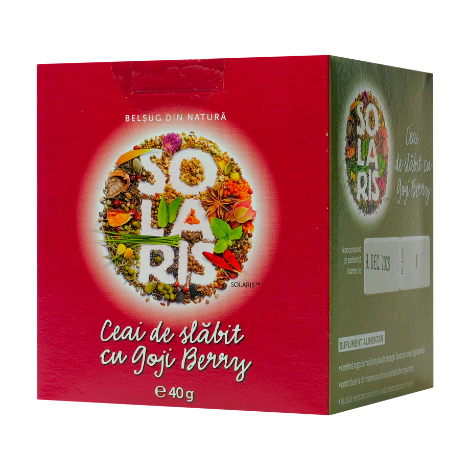 Pachet Silueta de Vara si Detoxifiere SOLARIS, 4 produse: Seminte de Chia 150g, Tarate de Psyllium 150g, Faina de In 150g, Ceai de Slabit cu Goji 20 plicuri, 100% Naturale