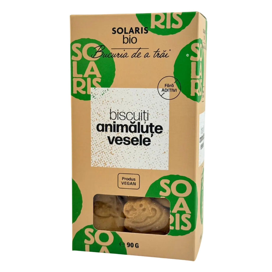 Pachet 7x Gustari Sanatoase pentru Copii SOLARIS: 3x Pufuleti Pufusticks fara sare 45g, 2x Biscuiti Animalute Vesele 100g, 2x Batoane de Susan cu Miere 30g, 100% Naturale, fara E-uri